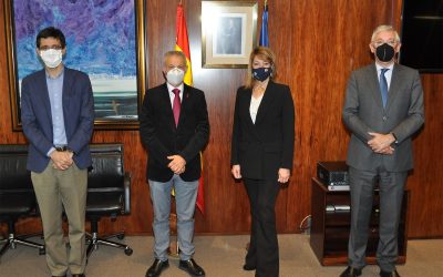 La presidenta del Puerto de Huelva y el presidente de Puertos del Estado mantienen un encuentro de trabajo