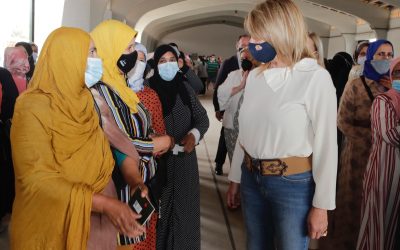 El Muelle de Levante del Puerto de Huelva acoge el dispositivo para realizar pruebas PCR a temporeras marroquíes antes de regresar a su país