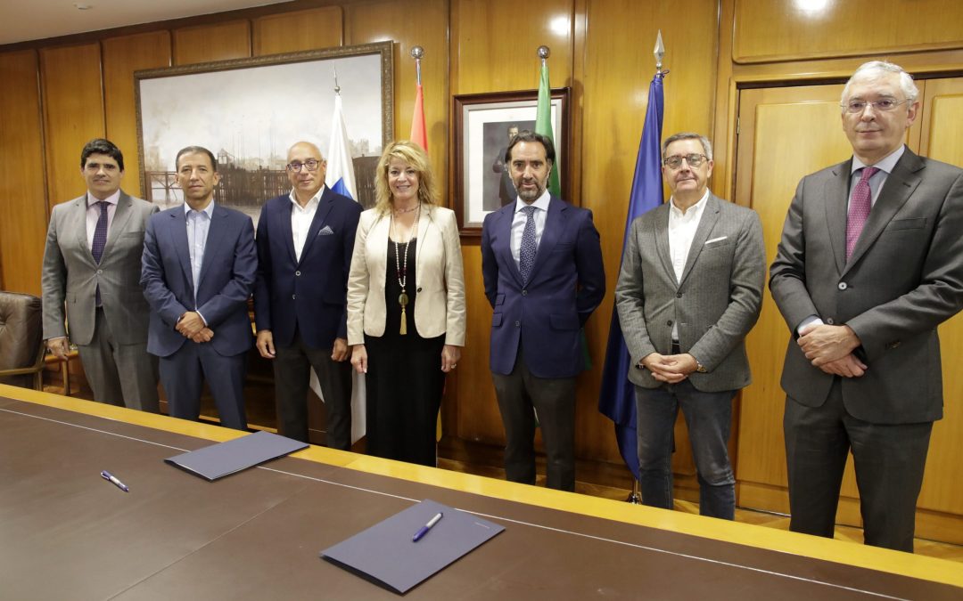 El Puerto de Huelva y Renfe firman un protocolo de actuación para impulsar la Autopista Ferroviaria Huelva-Madrid-Zaragoza