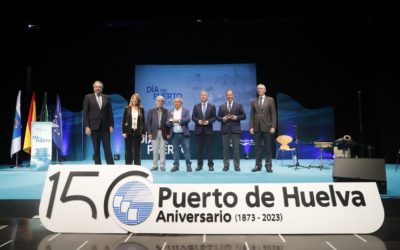 El Puerto de Huelva celebra el Día del Puerto con la entrega de menciones especiales a la FOE, el Ayuntamiento de Palos de la Frontera y la Asociación ARO