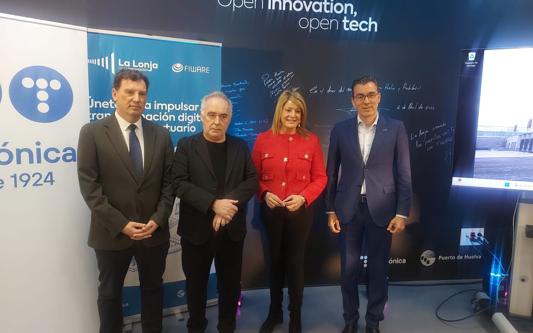 La Lonja de la Innovación del Puerto de Huelva acoge una charla sobre emprendimiento del chef Ferran Adrià, embajador de Telefónica